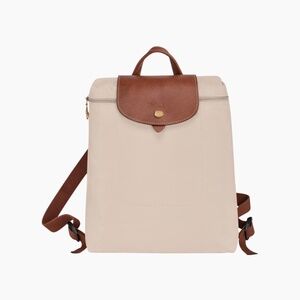 Longchamp Le Pliage Tan Canvas Backpack
